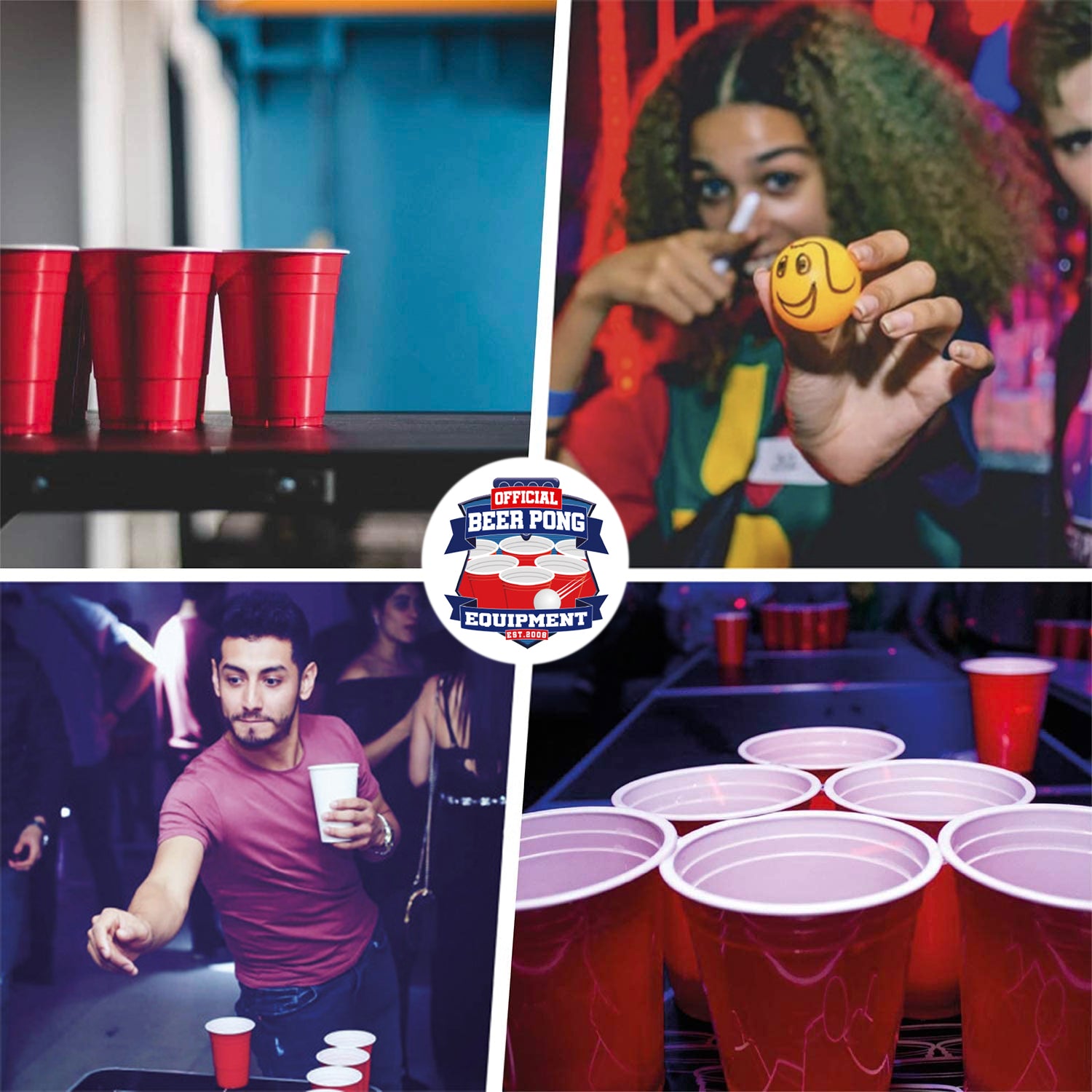 20 Gobelets en Plastique Rouges Réutilisables 53 cl