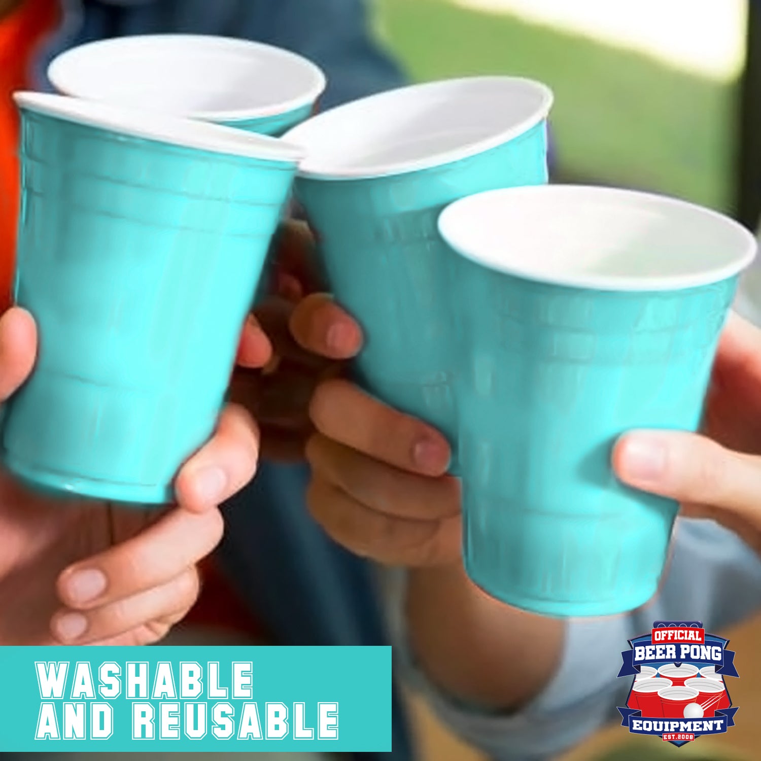 20 Gobelets Turquoises 53cl