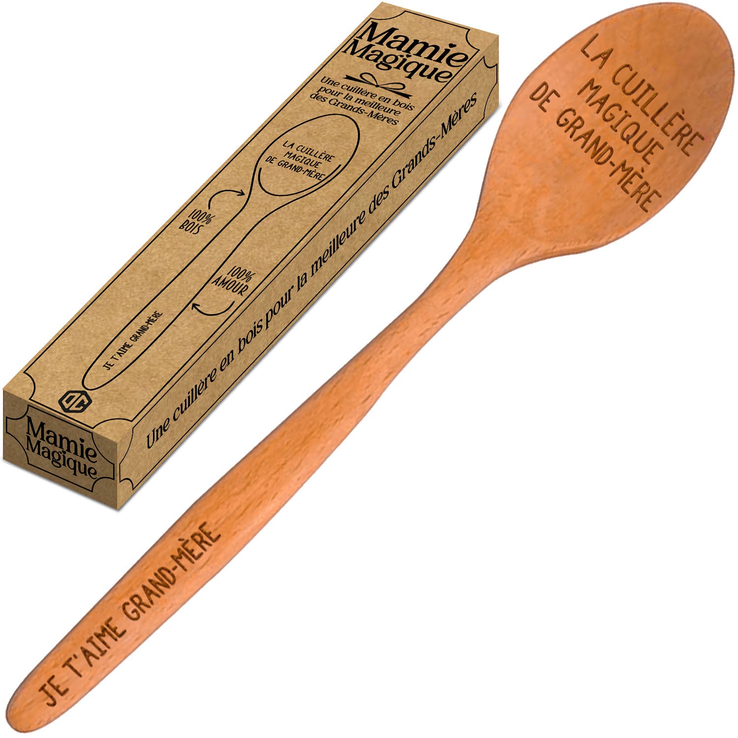 Cuillère en Bois - Je t'aime Grand-Mère