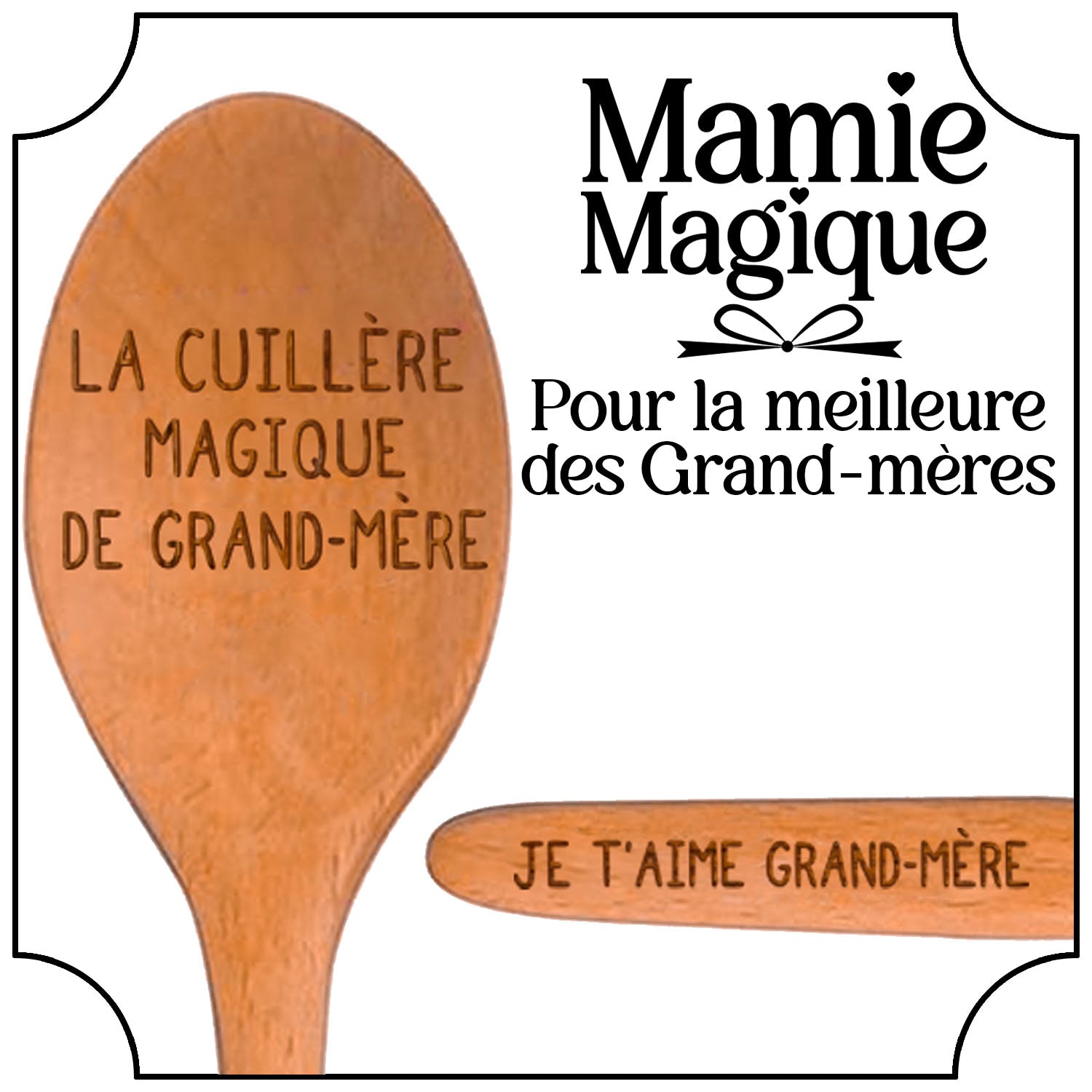 Cuillère en Bois - Je t'aime Grand-Mère