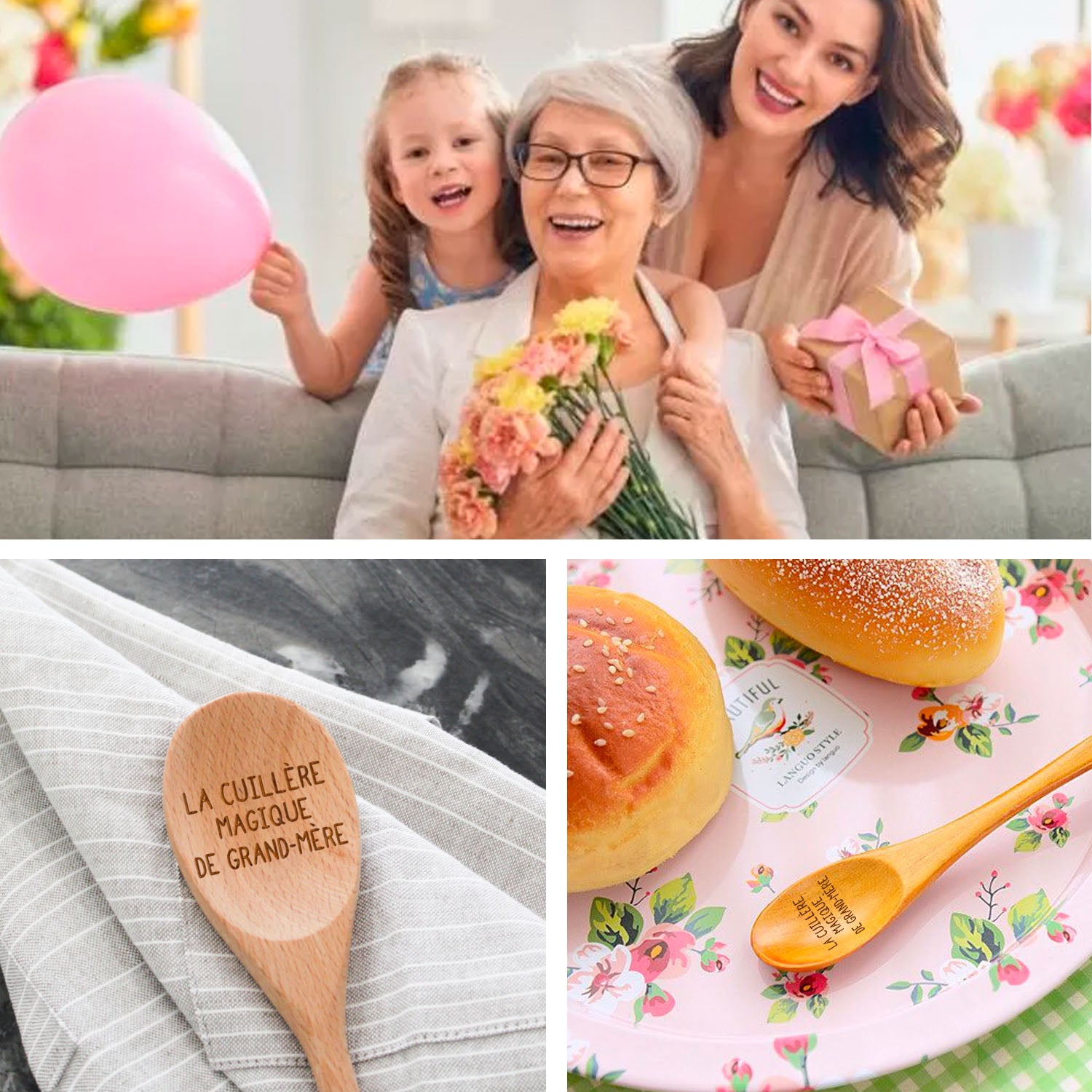 Cuillère en Bois - Je t'aime Grand-Mère