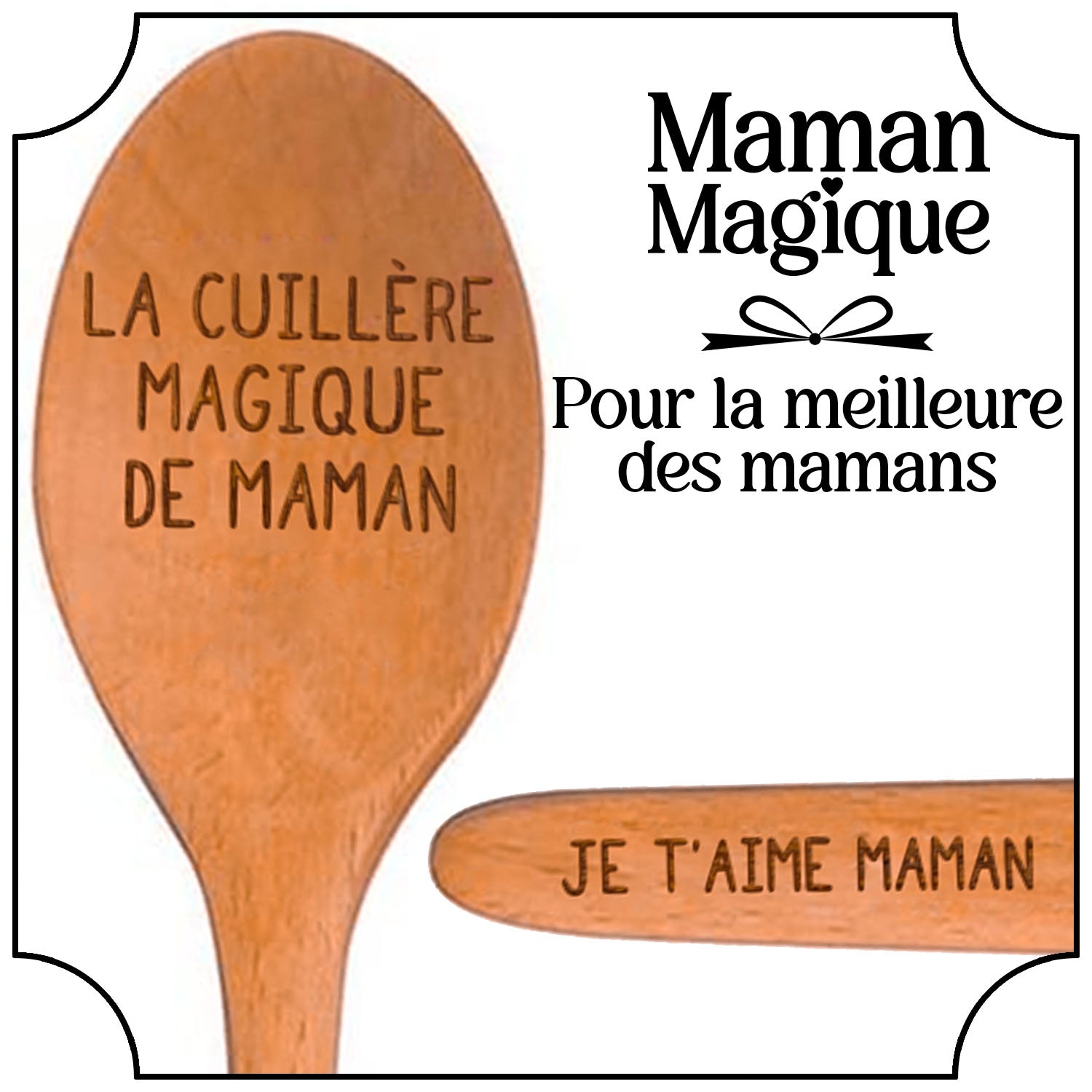 Cuillère en Bois - Je t'aime Maman
