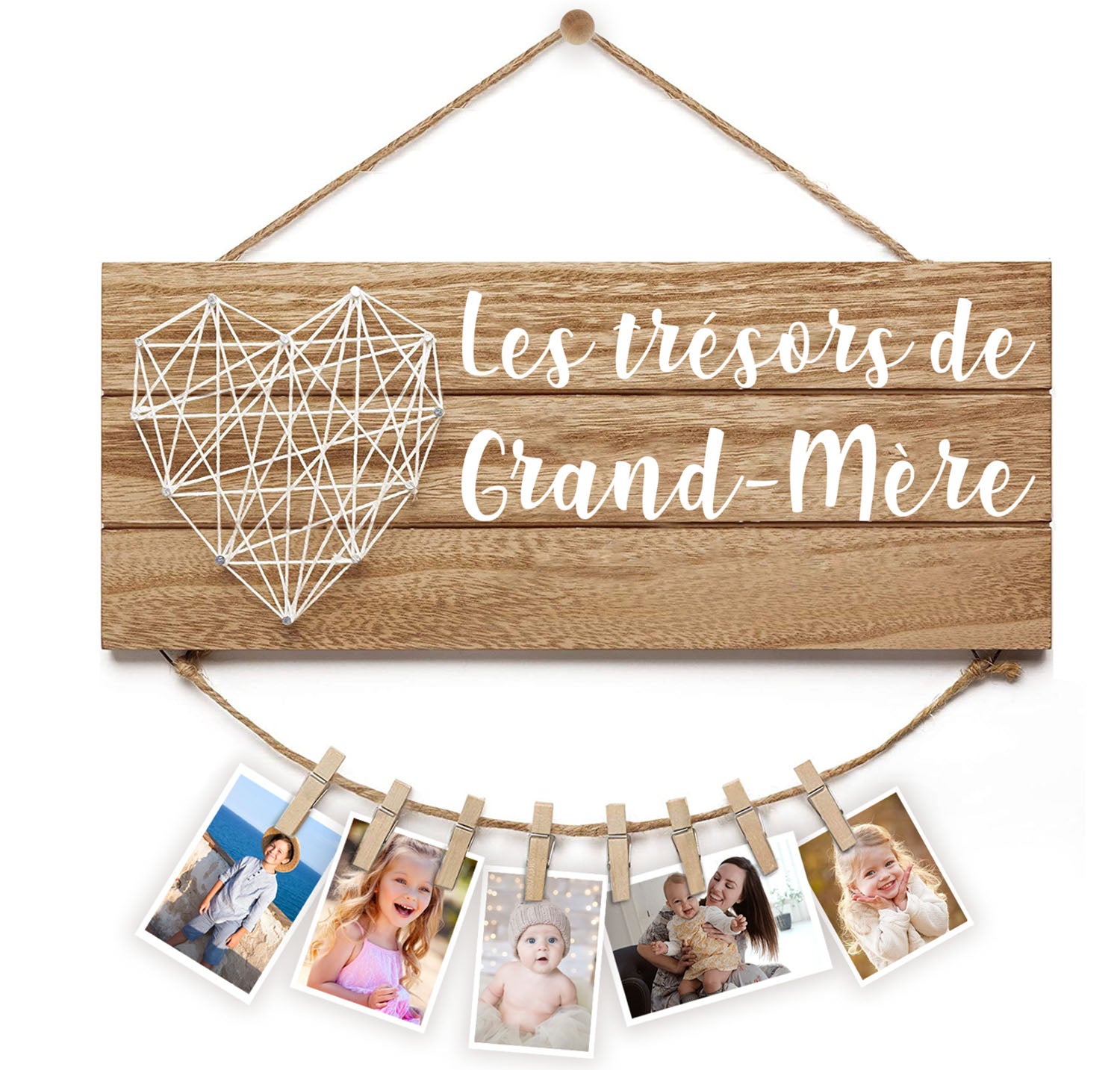 Tableau souvenir en Bois - Les Trésors de Grand-Mère