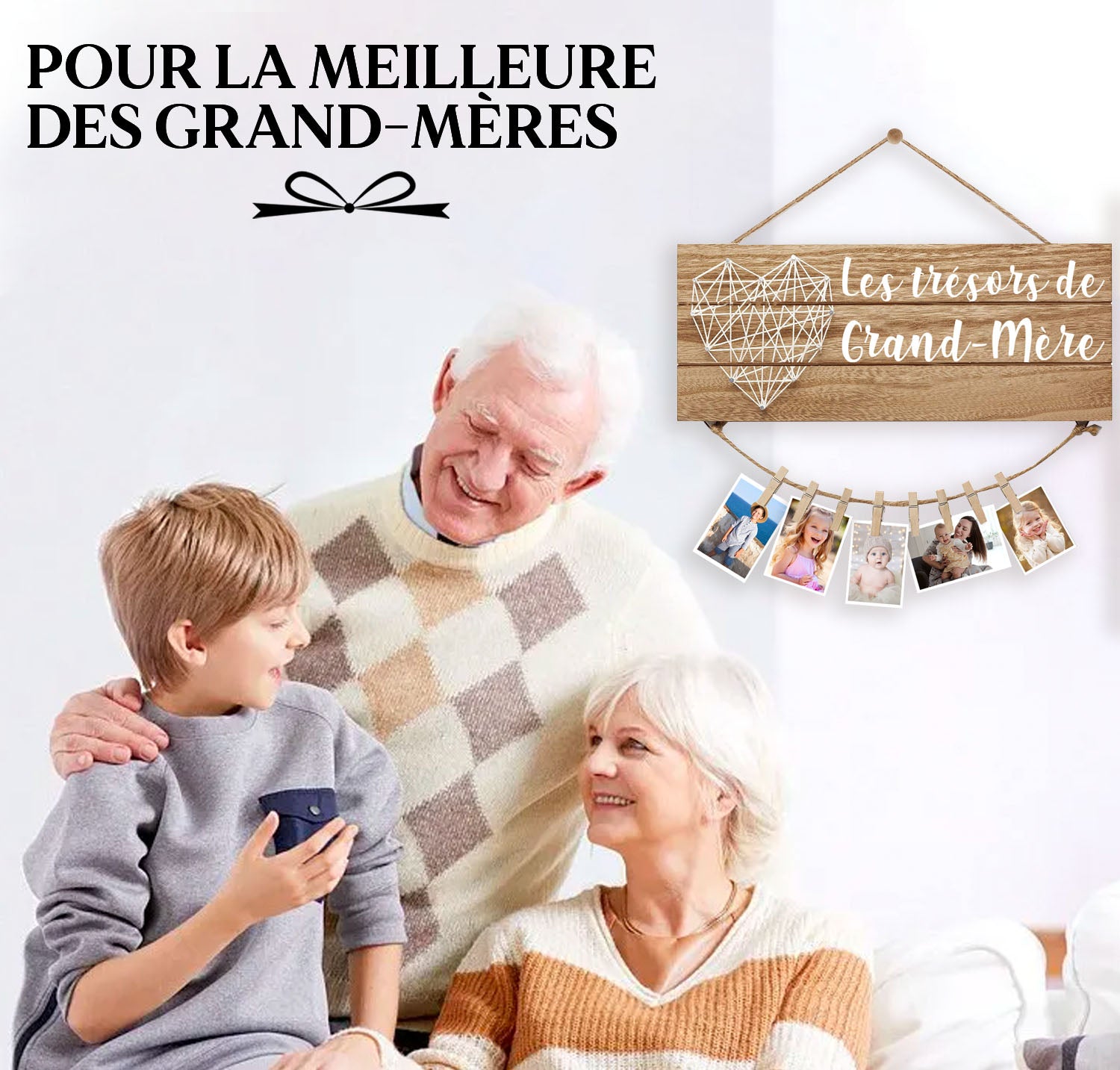 Tableau souvenir en Bois - Les Trésors de Grand-Mère
