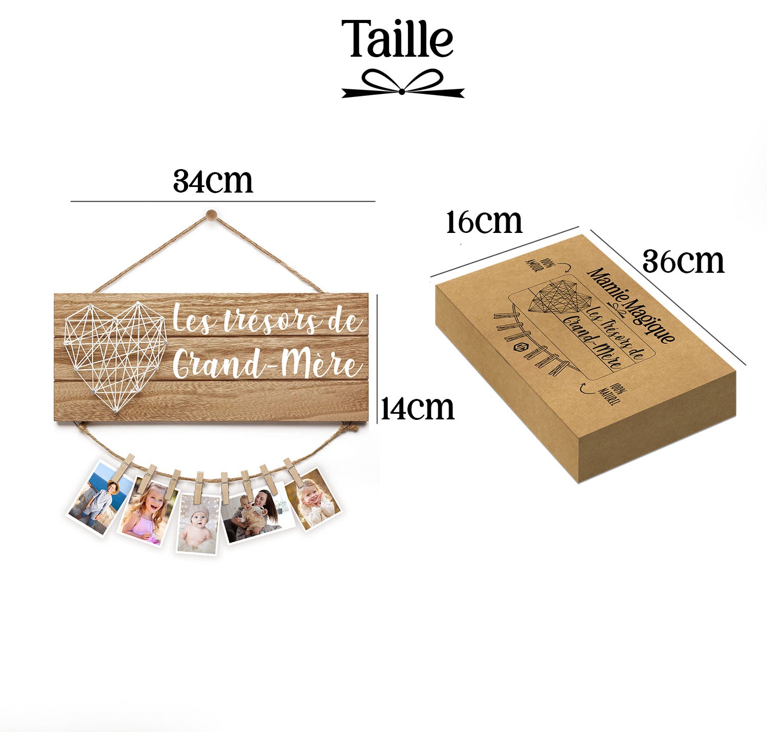 Porte-Photos en Bois – Les trésors de Grand-Mère