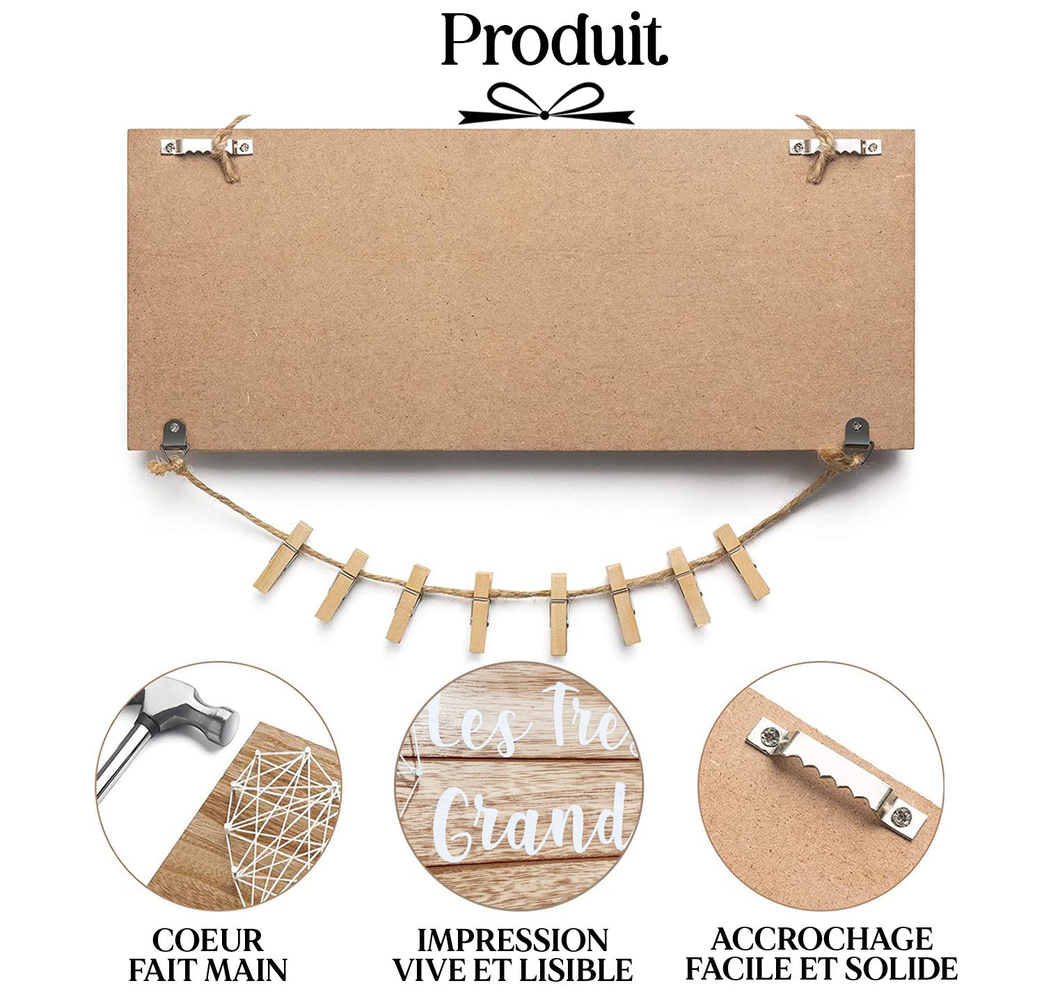 Porte-Photos en Bois – Les trésors de Grand-Mère