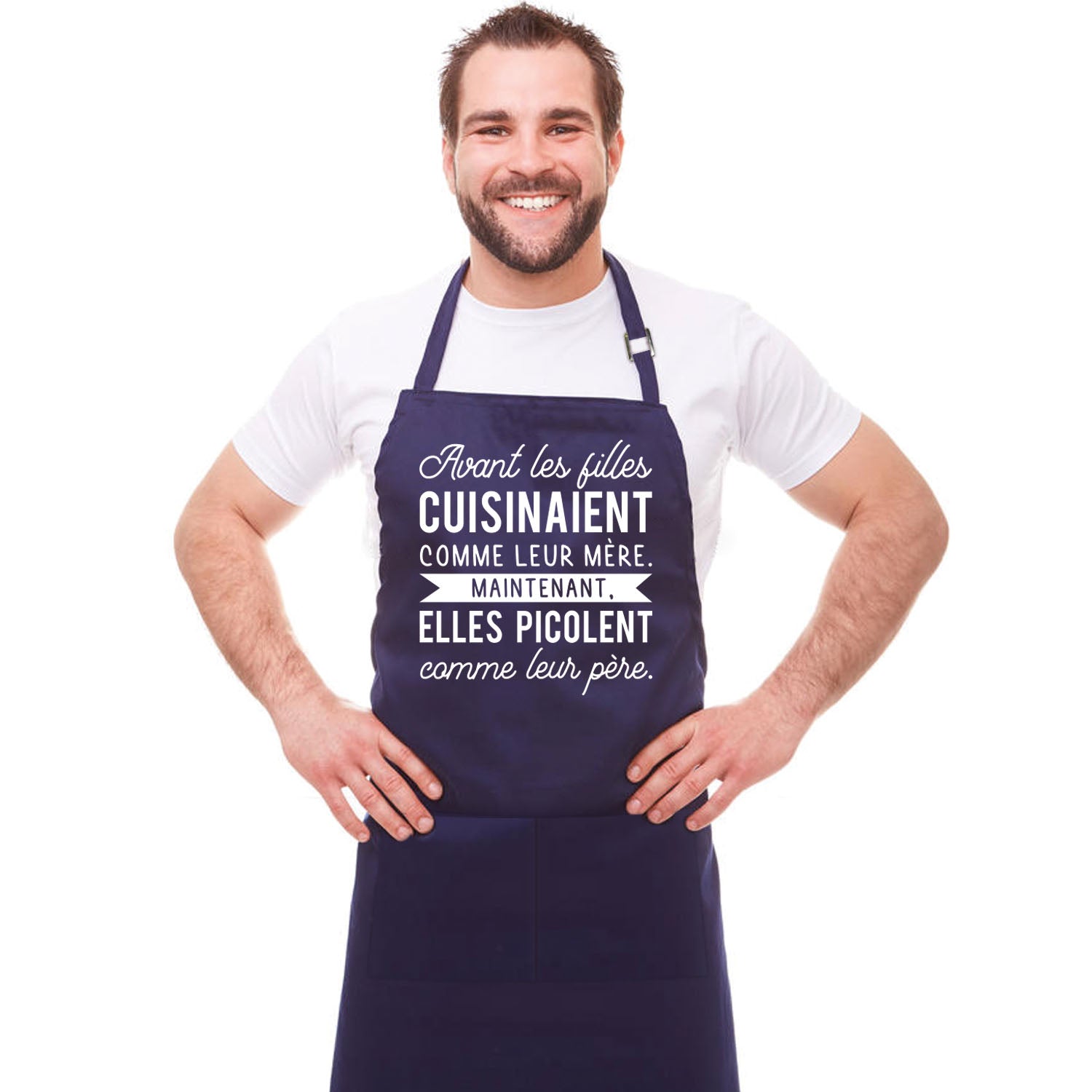 Tablier de Cuisine Humoristique - Avant les filles cuisinaient comme leur mère