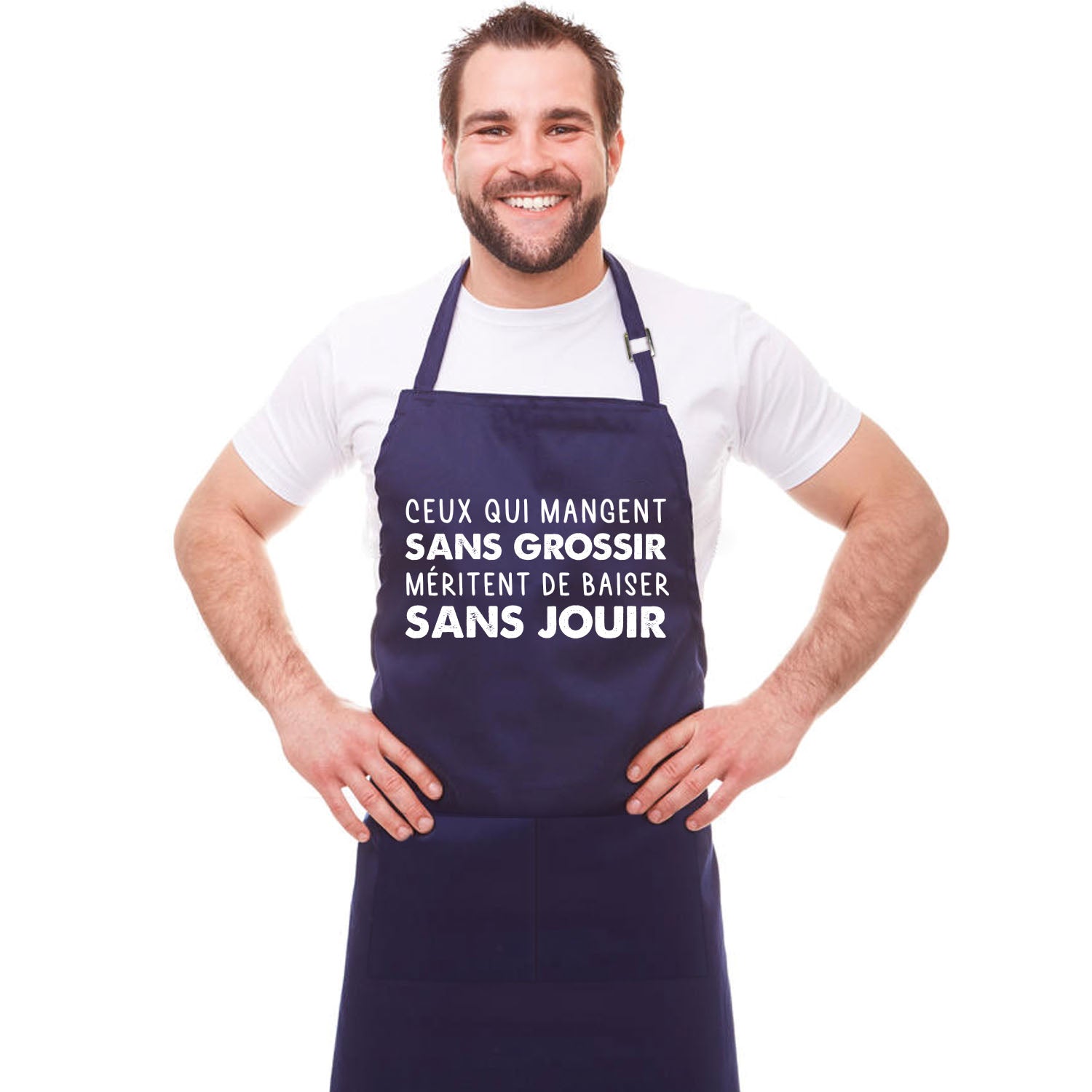 Tablier de Cuisine Humoristique - Ceux qui mangent sans grossir