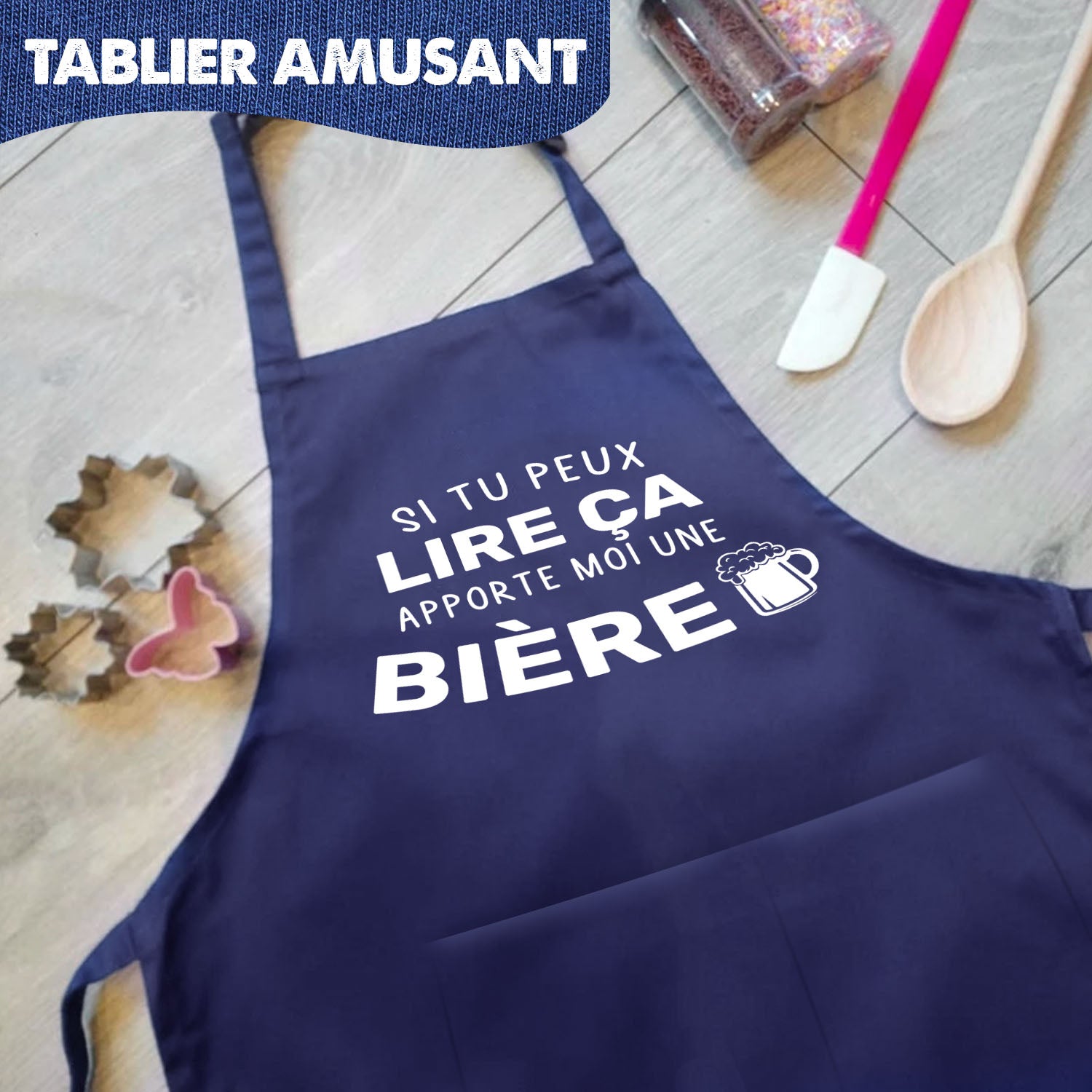 Tablier de Cuisine Humoristique - Si tu peux lire ça