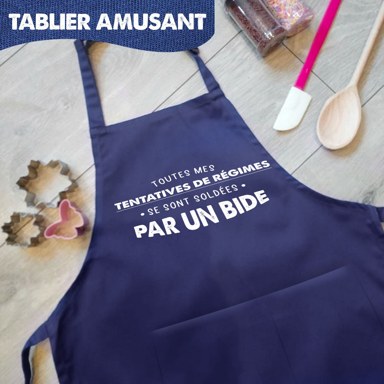 Tablier de Cuisine Humoristique - Tentatives de régimes
