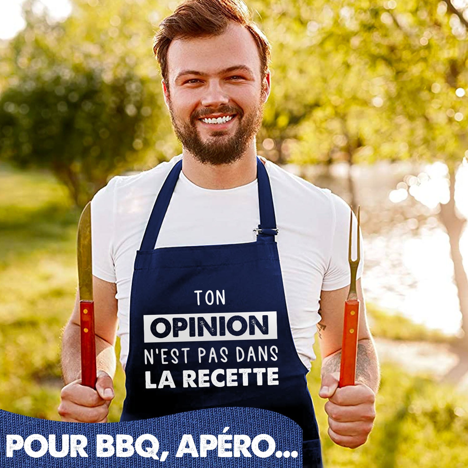 Tablier de Cuisine Humoristique - Ton opinion