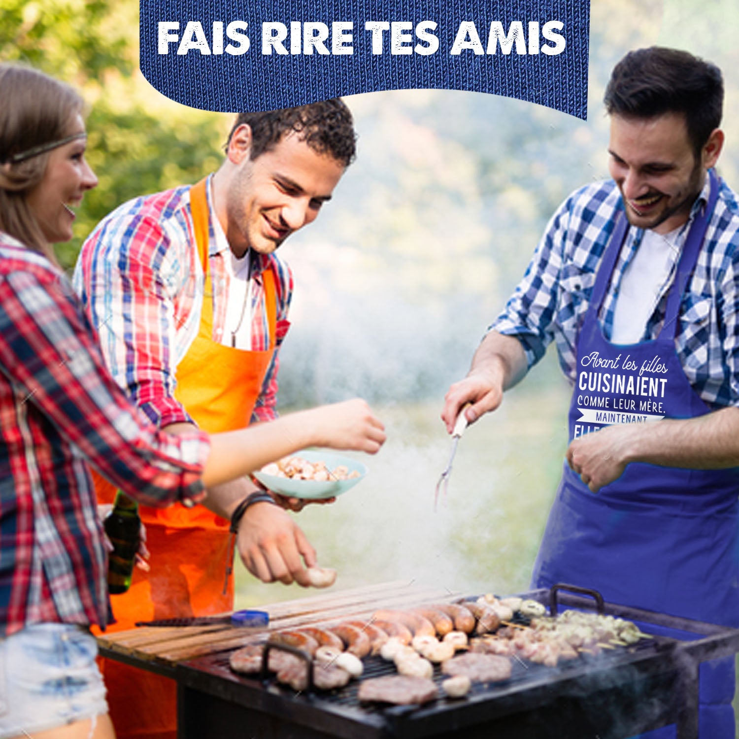 Tablier de Cuisine Humoristique - Avant les filles cuisinaient comme leur mère