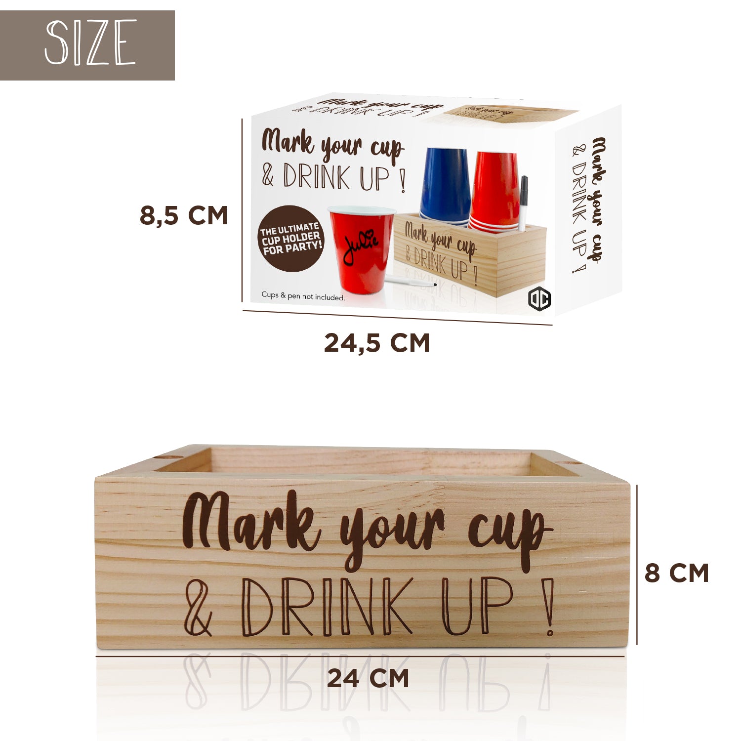 Porte-Gobelet Mark Your Cup