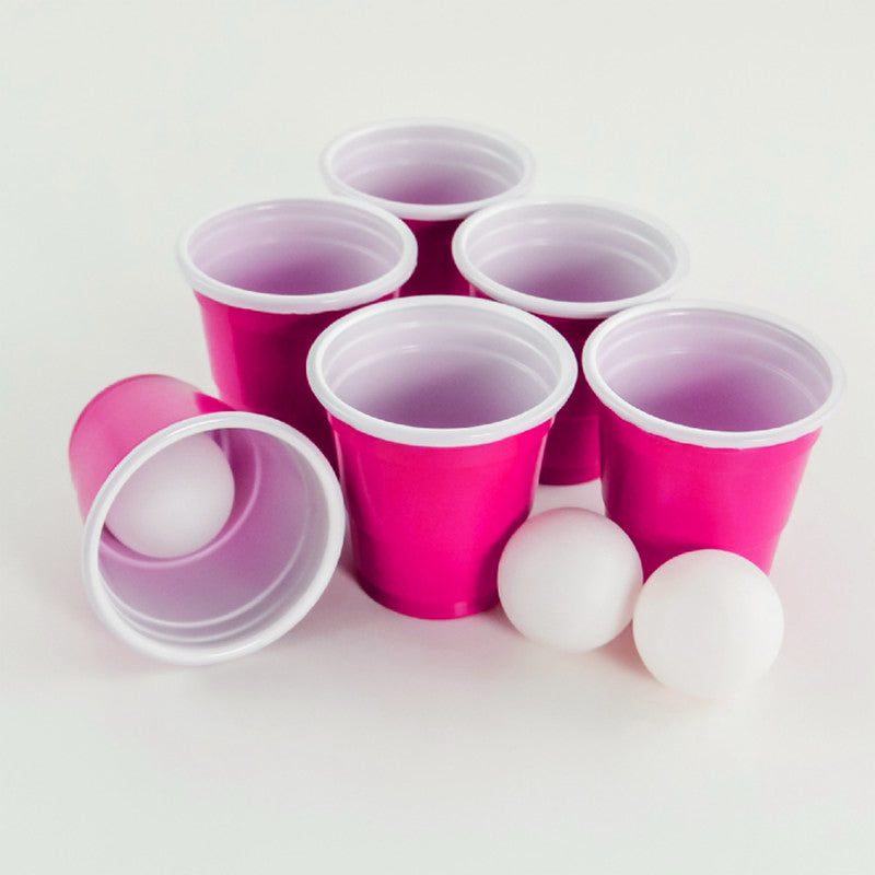100 Shooters en Plastique Roses Réutilisables 4cl