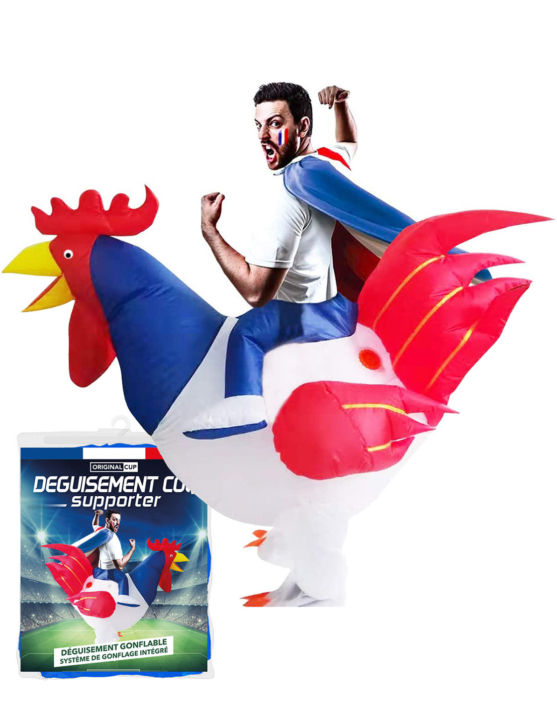 Costume Gonflable Coq Français