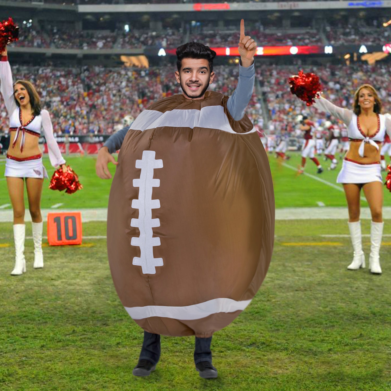 Costume Gonflable Adulte – Ballon de Foot US