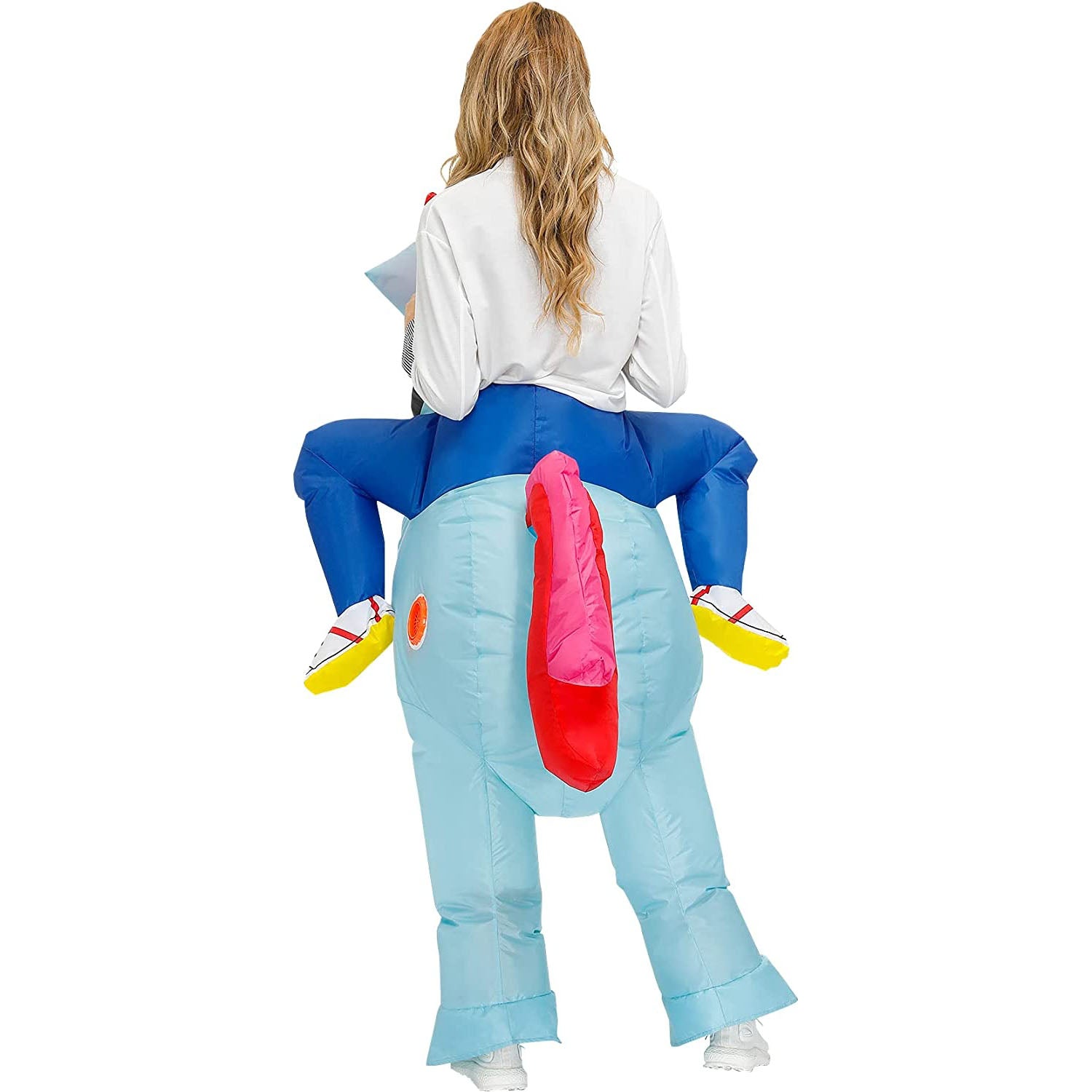 Costume Gonflable Adulte – Licorne Bleue