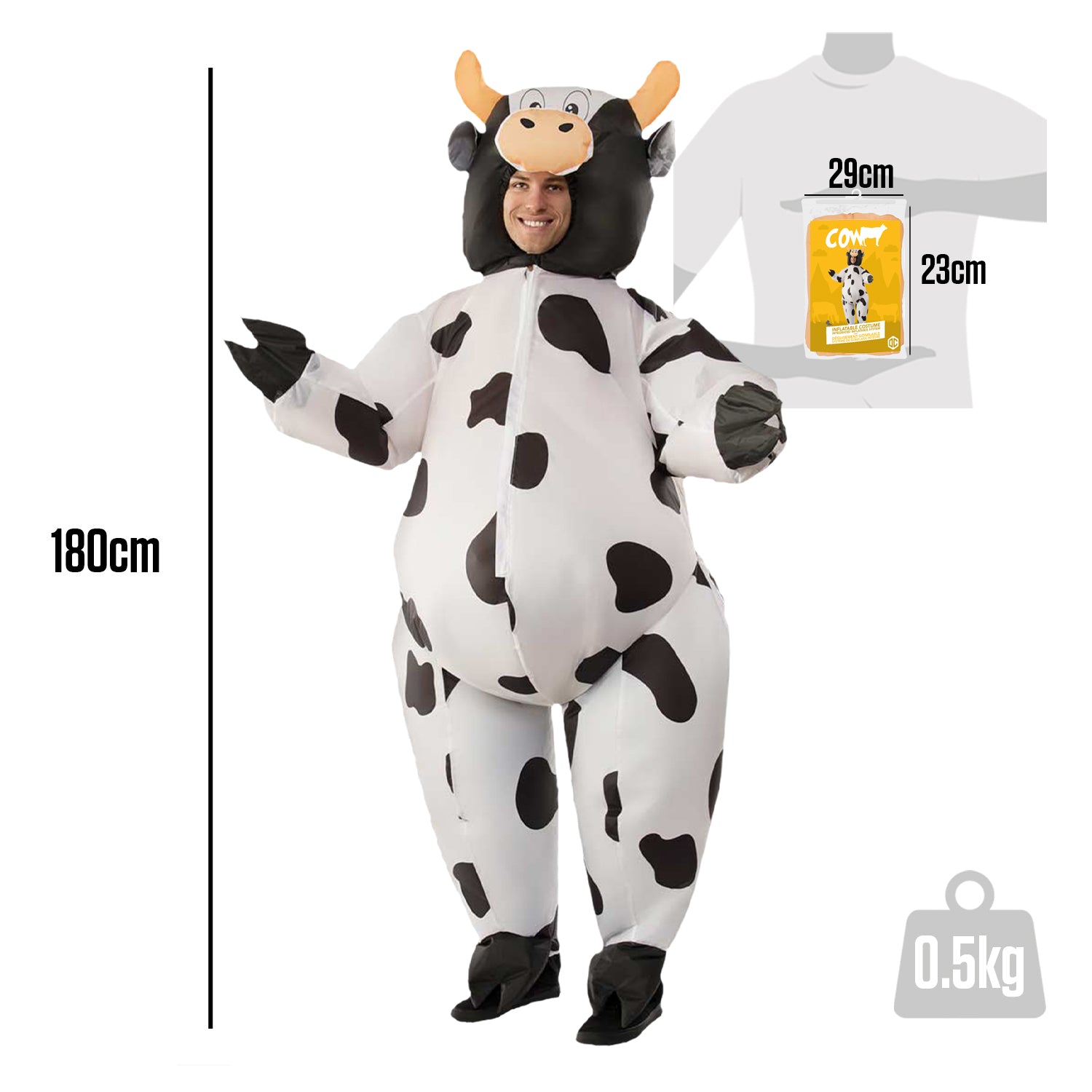 Costume Gonflable Adulte – Vache