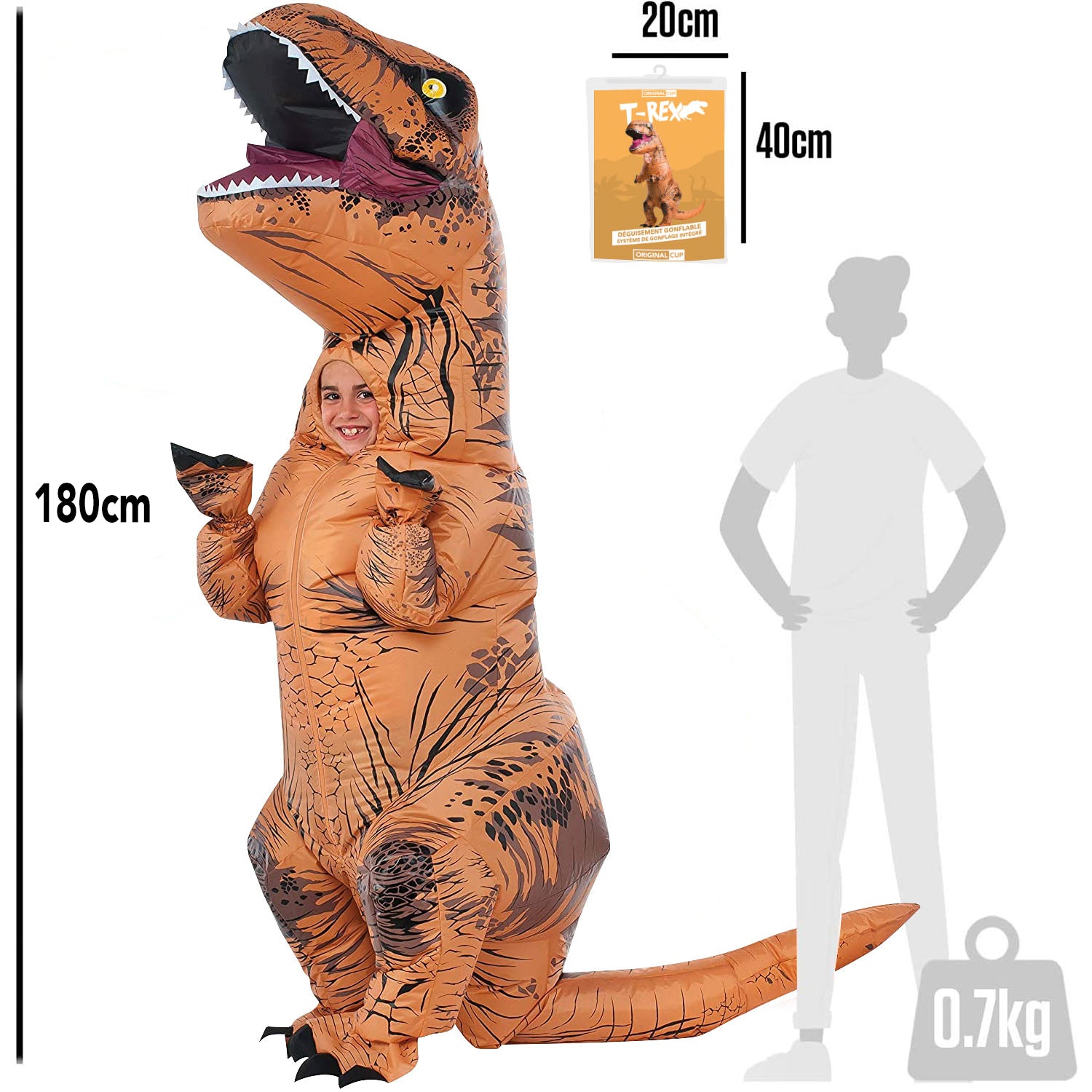 Costume Gonflable Enfant – T-Rex