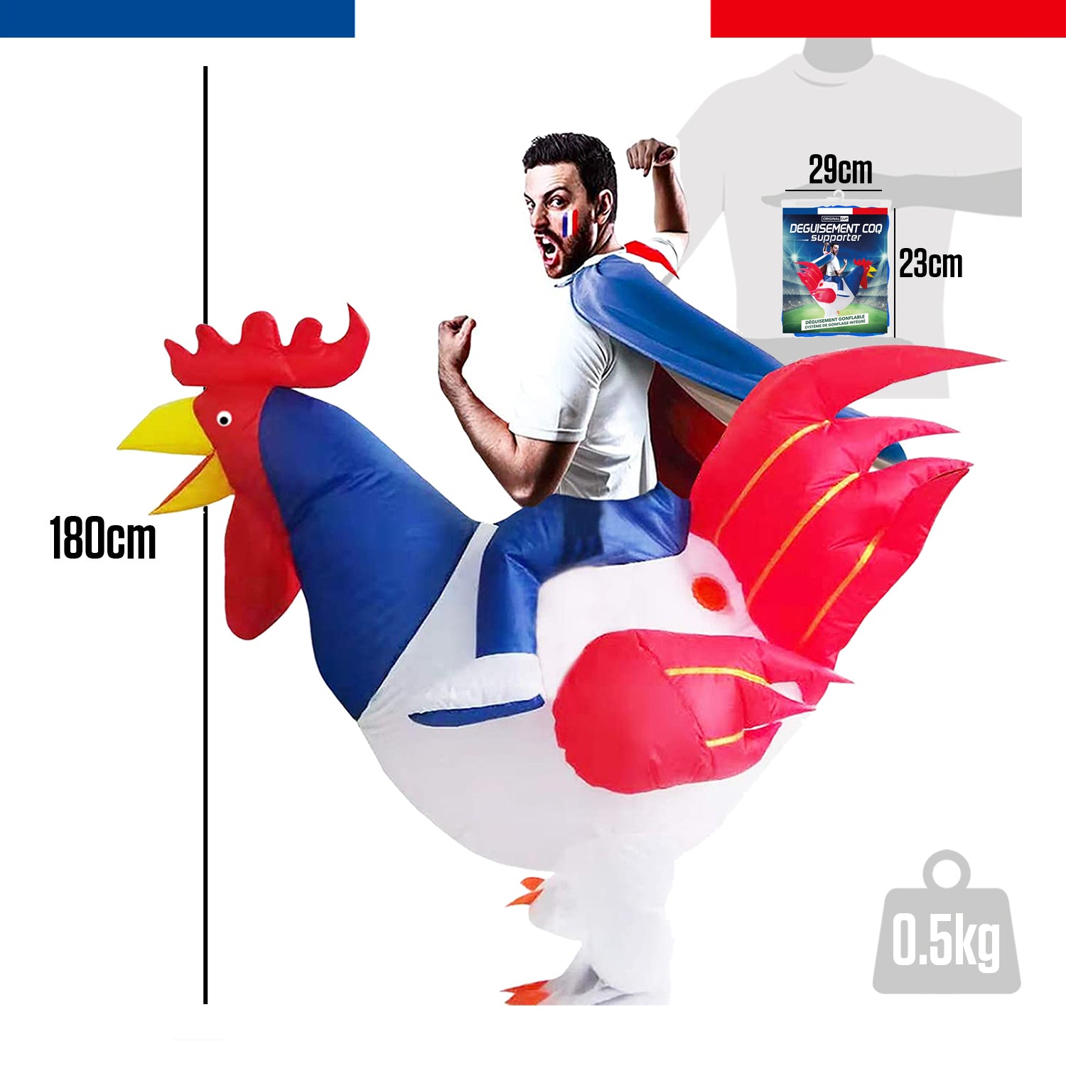 Costume Gonflable Adulte – Coq