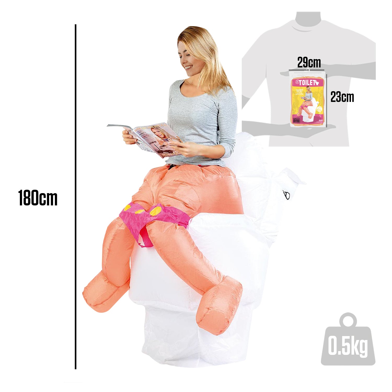 Costume Gonflable Adulte – Toilettes