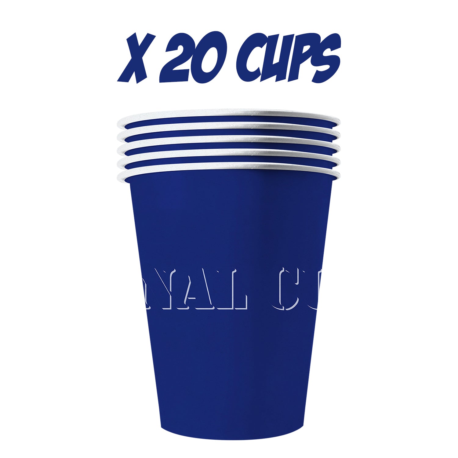 20 Paper Cups Bleus 53cl