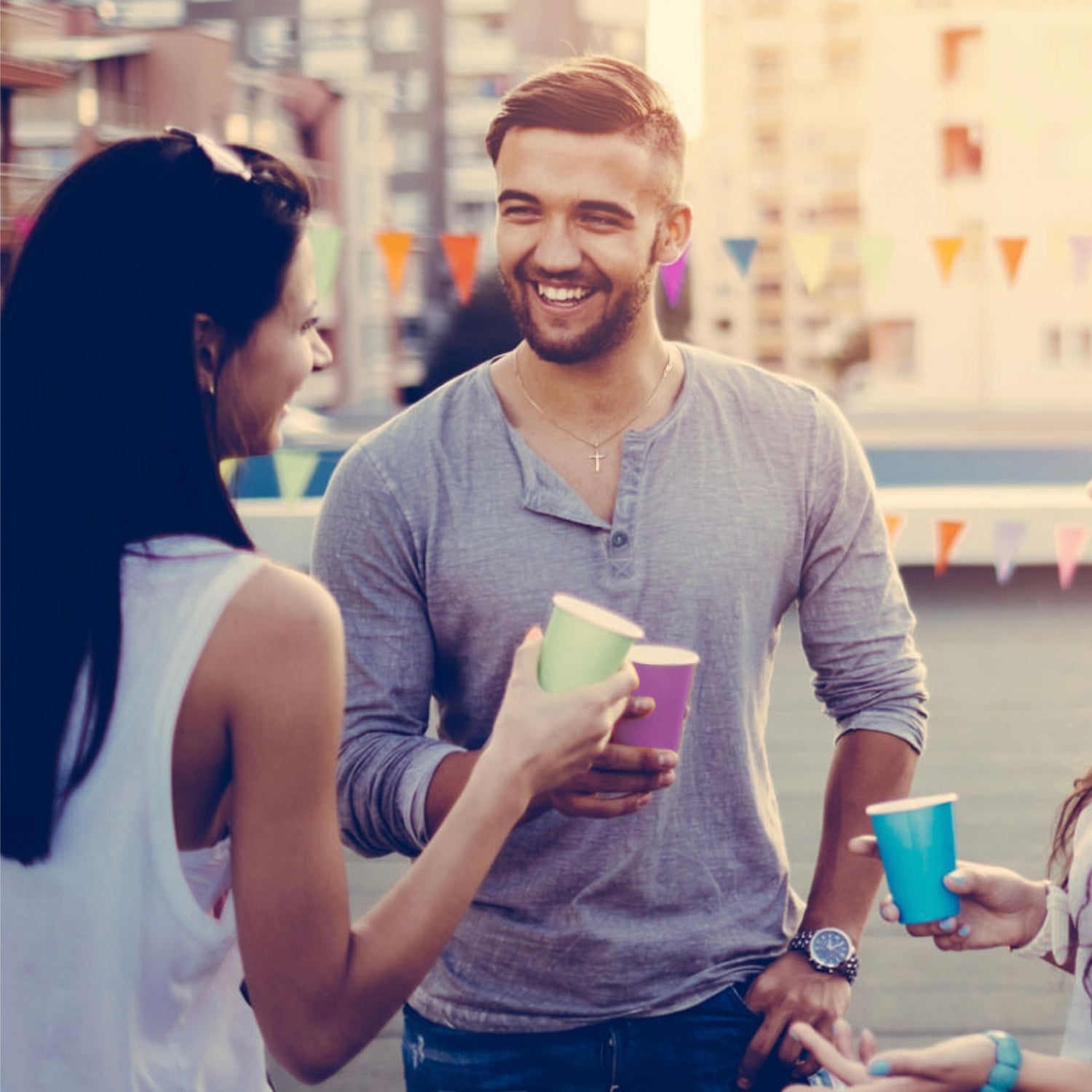 20 Paper Cups Violets 53cl